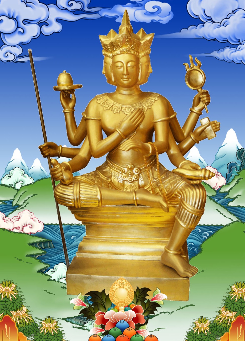 Ảnh minh họa Đại Phạm Thiên Vương tôn quý pháp