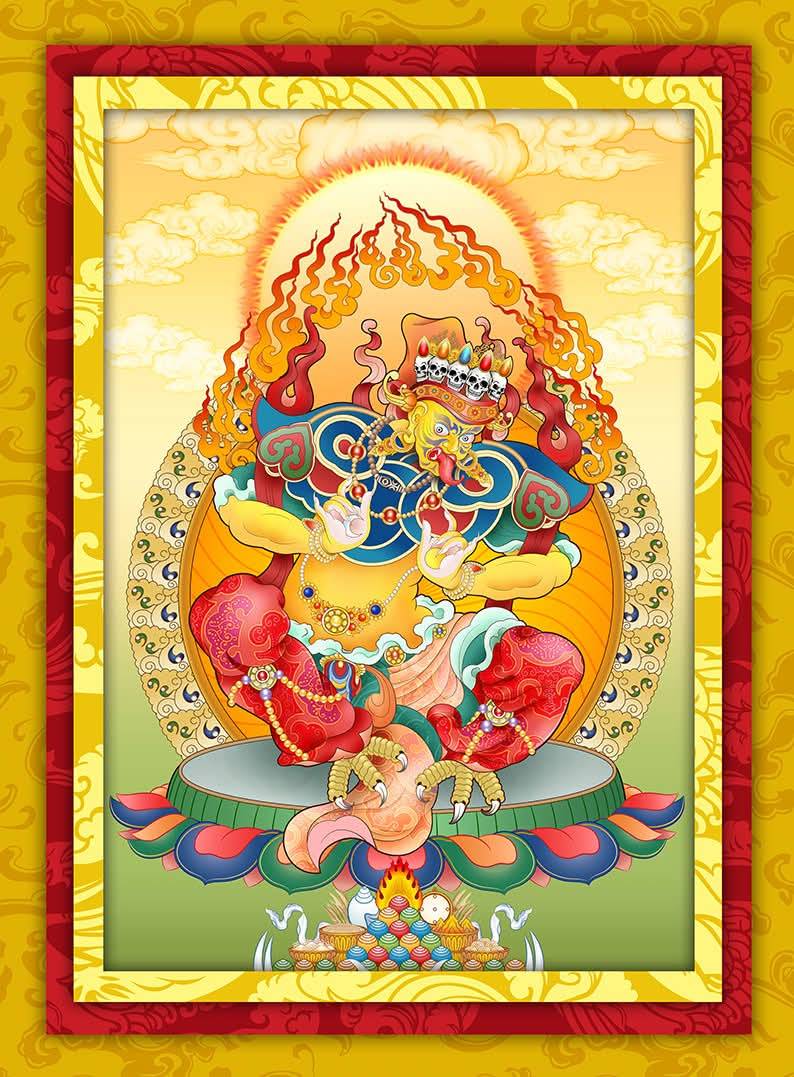 Ảnh minh họa Zhashi Lhamo niệm tụng pháp (Trát Cơ Lạp Mẫu)